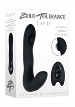 Load image into Gallery viewer, Zero Tolerance Tap It Silicone Rechargeable Prostate Massager with Remote Control - Black
