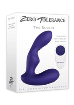 Load image into Gallery viewer, Zero Tolerance The Rocker Rechargeable Silicone Vibrating Prostate Massager with Remote Control - Navy Blue/Purple
