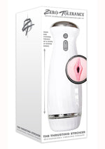 Load image into Gallery viewer, Zero Tolerance The Thrusting Stroker Rechargeable Vibrating Pussy Masturbator - Vanilla/White

