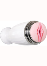 Load image into Gallery viewer, Zero Tolerance The Thrusting Stroker Rechargeable Vibrating Pussy Masturbator - Vanilla/White
