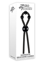 Load image into Gallery viewer, Zero Tolerance Ultimate Silicone Lasso with Adjustable Pleasure Beads - Black
