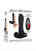 Load image into Gallery viewer, Zero Tolerance Vibrating Girth Enhancer Silicone Rechargeable Sleeve with Remote Control - Black/Red
