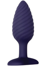 Load image into Gallery viewer, Zero Tolerance Wicked Twister Rechargeable Silicone Vibrating Butt Plug - Purple