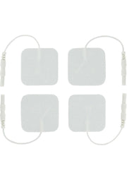 Zeus Electrosex Adhesive Electro-Pads - White - 4 Pack