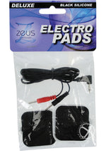 Load image into Gallery viewer, Zeus Electrosex Adhesive Silicone Pads - Black - 2 Pack
