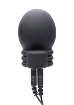 Load image into Gallery viewer, Zeus Electrosex Lightning Hood E-Stim Silicone Penis Head Teaser - Black
