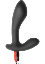 Load image into Gallery viewer, Zeus Electrosex Surge Bi-Polar Electro Silicone Prostate Stimulator - Black
