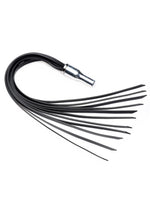 Load image into Gallery viewer, Zeus Electrosex Twilight E-Stim Silicone Flogger - Black
