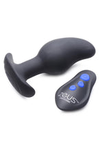 Load image into Gallery viewer, Zeus Vibrating and E-Stimulating Silicone Rechargeable Prostate Massager with Remote Control - Black
