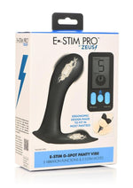 Load image into Gallery viewer, Zeus Zs E-Stim Pro Rechargeable Silicone Panty Vibe with Remote Control - Black
