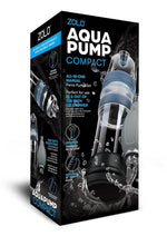 Load image into Gallery viewer, ZOLO Aquapump Compact Silicone Penis Pump - Black/Blue
