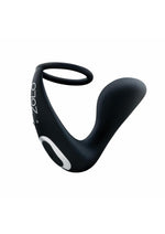 Load image into Gallery viewer, ZOLO Black Thumb Silicone Rechargeable Prostate Massager
