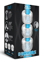 Load image into Gallery viewer, ZOLO Bumperz Strokers Masturbator - Clear - 3 Piece/Set
