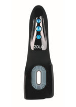Load image into Gallery viewer, ZOLO Edgemaster Silicone Rechargeable Vibrating Masturbator - Black
